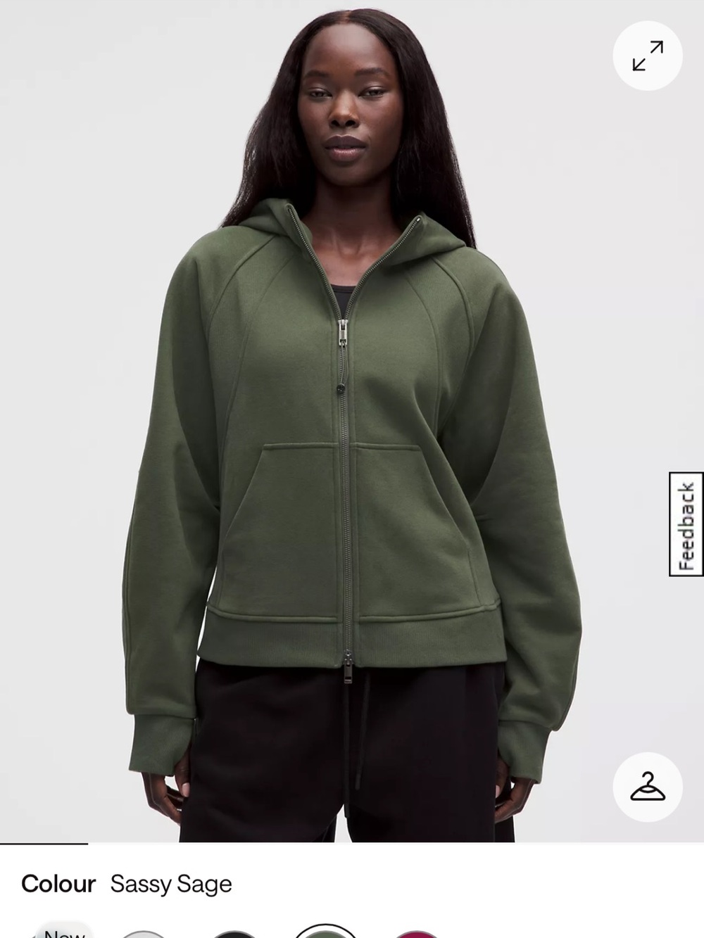Scuba Evolve Oversized Crop Full-Zip Hoodie